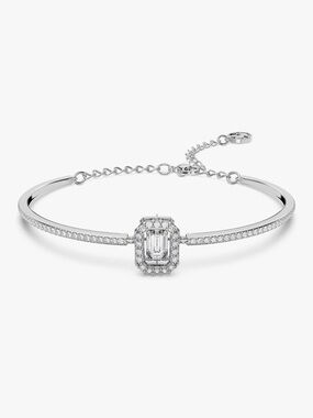N E W - Swarovski Una Crystal Bangle with dancing stone